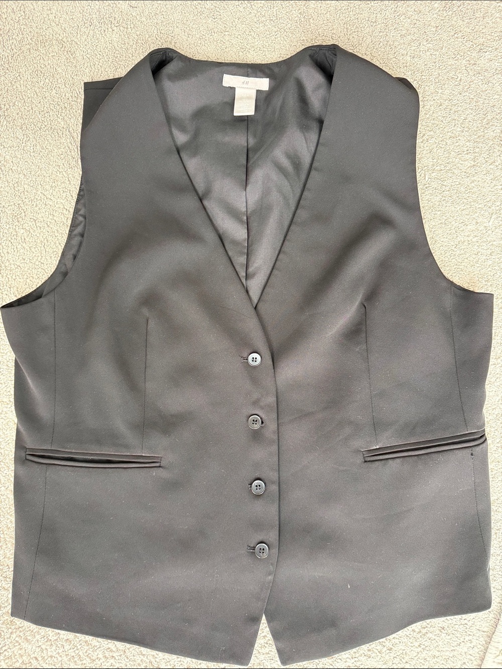 H&M Black Tailored Vest